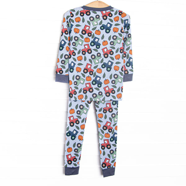 Autumn Acres Bamboo Pajama Set, Blue