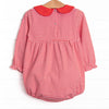 Erin Long Sleeve Bubble, Fire Red Stripe