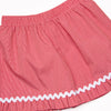 Patriotic Parade Smocked Ruffle Short Set, Red