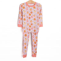 Growing Gourds Bamboo Pajama Set, Pink