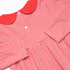 Elliot Long Sleeve Bubble, Fire Red Stripe