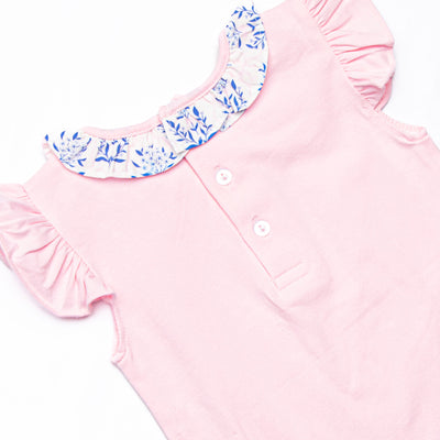 Bluebell and Bloom Skirt Set, Blue and Pink