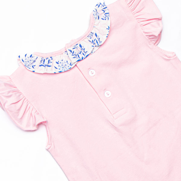 Bluebell and Bloom Skirt Set, Blue and Pink