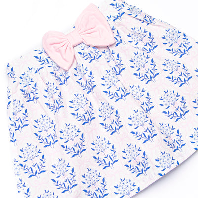 Bluebell and Bloom Skirt Set, Blue and Pink