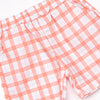 Park Plaid Short Set, Red