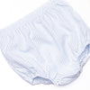 Pinstripe Pal Applique Diaper Set, Blue