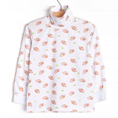 Touchdown Time Turtleneck, White