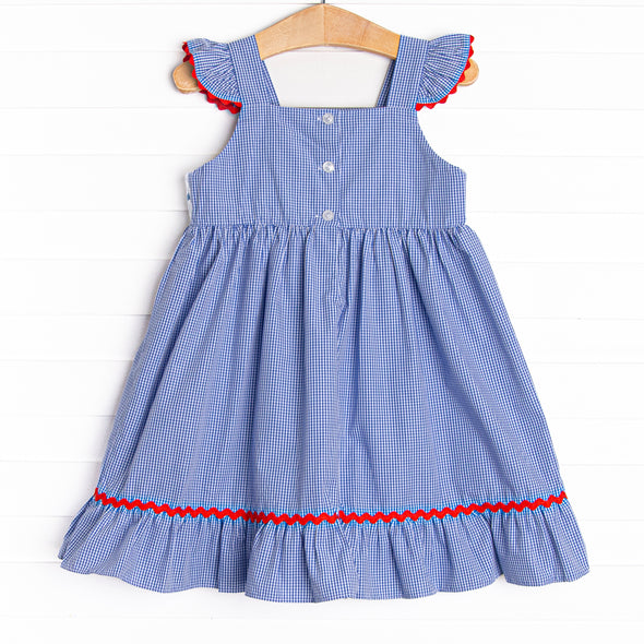 Oh My Stars Smocked Dress, Royal Blue