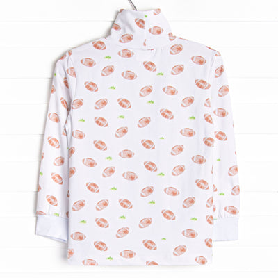 Touchdown Time Turtleneck, White