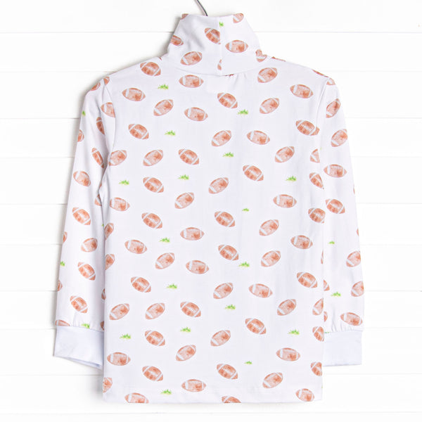 Touchdown Time Turtleneck, White