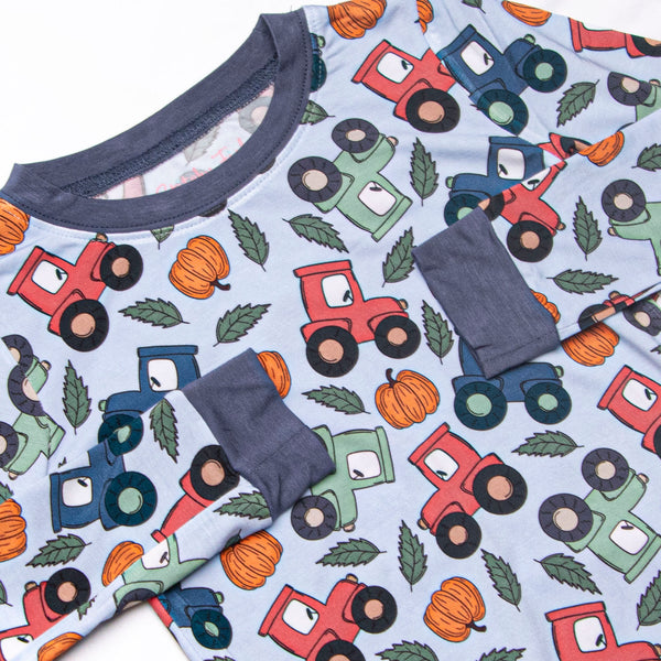 Autumn Acres Bamboo Pajama Set, Blue