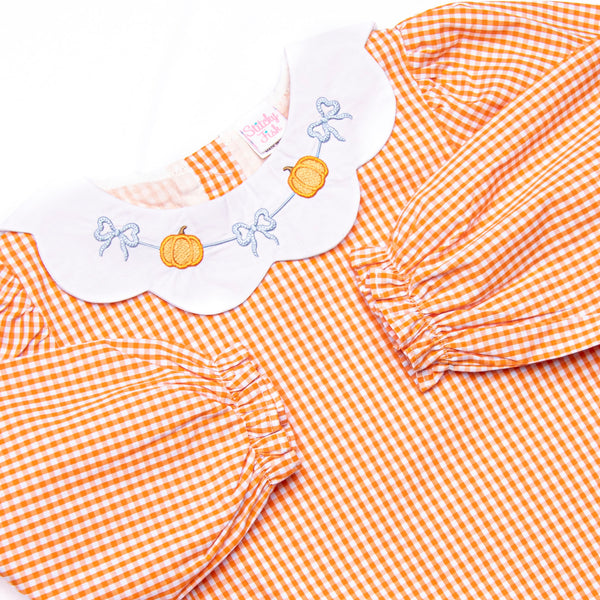 Garland Gourds Embroidered Bubble, Orange