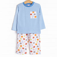 Game Time Pant Set, Blue
