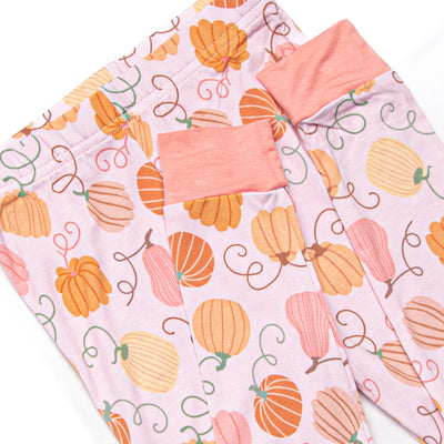 Growing Gourds Bamboo Pajama Set, Pink