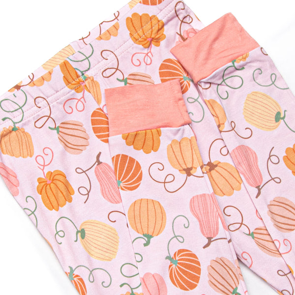 Growing Gourds Bamboo Pajama Set, Pink