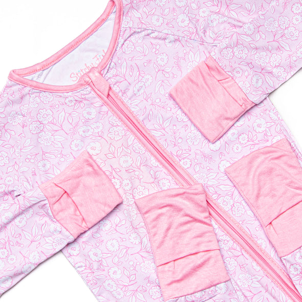 Delightful Days Bamboo Zippy Pajama, Pink