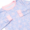 Wrapped in Ribbons Bamboo Pajama Set, Blue