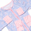 Wrapped in Ribbons Bamboo Zippy Pajama, Blue