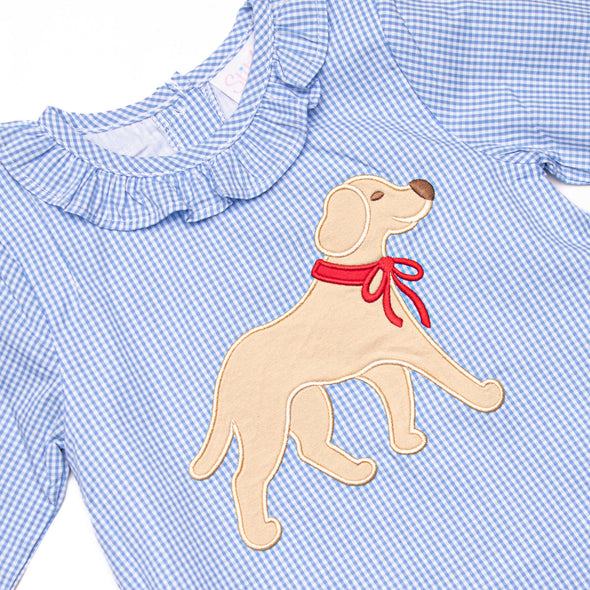 Chasing Tails Applique Dress, Blue