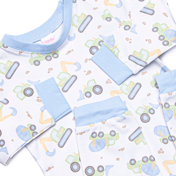 Diggin' It Romper, Blue