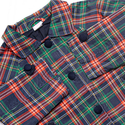 Timeless Tartan Corduroy Coat, Blue