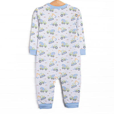 Diggin' It Romper, Blue