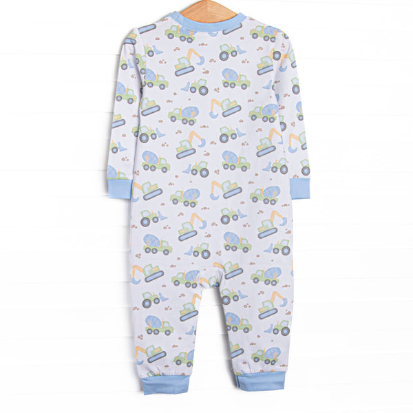 Diggin' It Romper, Blue