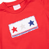 Red, White, and True Smocked Short Set, Red