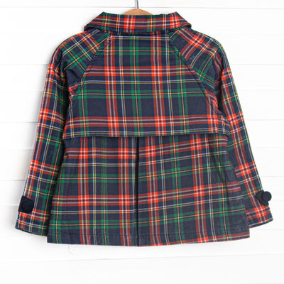 Timeless Tartan Corduroy Coat, Blue