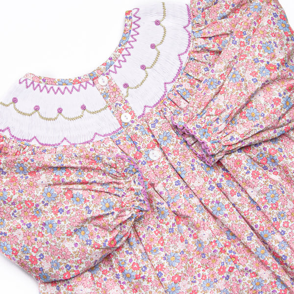 Petunia Purple Smocked Legging Set, Purple
