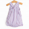 Red, White, and True Smocked Cross Back Bubble, Blue