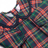Timeless Tartan Long Sleeve Dress, Blue