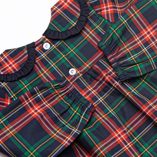 Timeless Tartan Long Sleeve Dress, Blue
