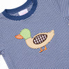 First Quack of Spring Applique Short Set, Blue