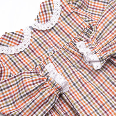 Fall Time Field Florals Smocked Dress, Green