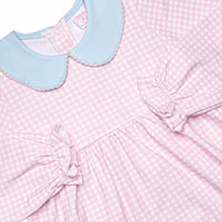 Grace Gingham Legging Set, Pink