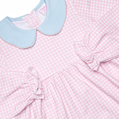 Grace Gingham Legging Set, Pink