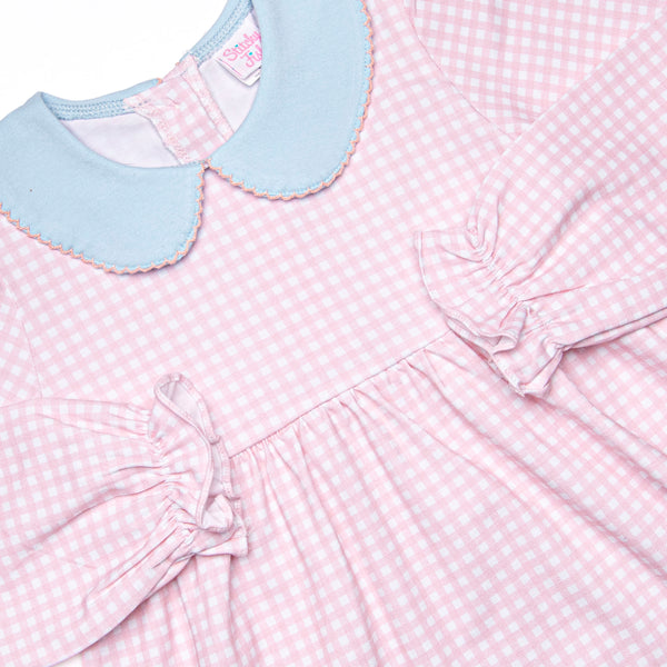 Grace Gingham Legging Set, Pink