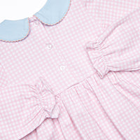 Grace Gingham Legging Set, Pink
