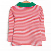 Christmas Time Stripes Pima Shirt, Red