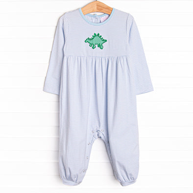 Stega-pal Applique Romper, Blue