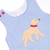 Chasing Tails Applique Jon Jon, Blue