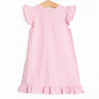 Very Sweet Vines Applique Dress, Pink