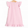 Very Sweet Vines Applique Dress, Pink