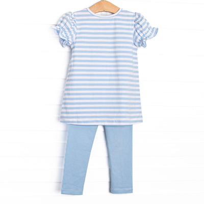 Amusement Park Adventures Applique Legging Set, Blue