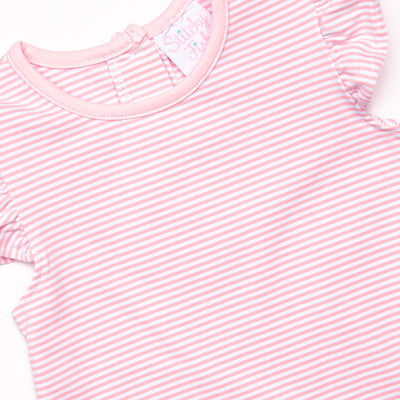 Very Sweet Vines Applique Dress, Pink