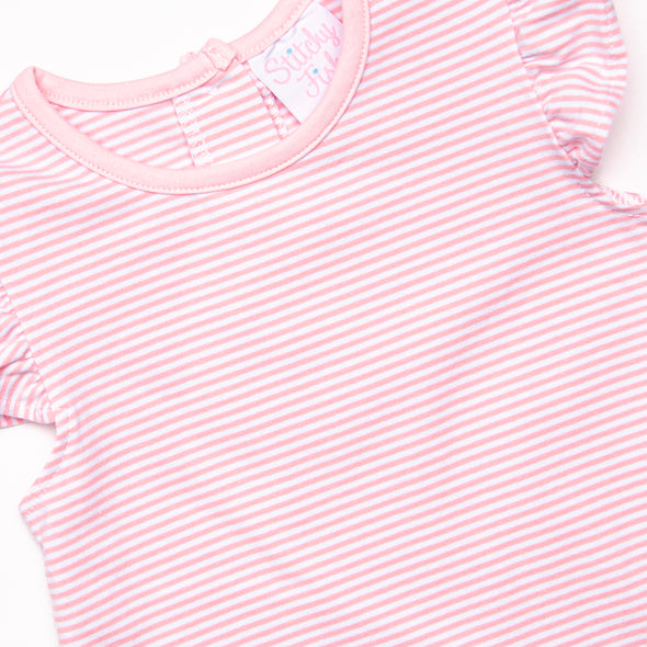 Very Sweet Vines Applique Dress, Pink