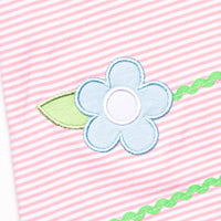 Very Sweet Vines Applique Dress, Pink