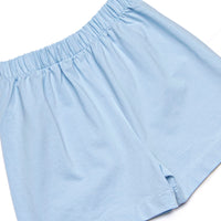 Amusement Park Adventures Applique Long Sleeve Short Set, Blue