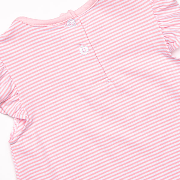 Very Sweet Vines Applique Dress, Pink